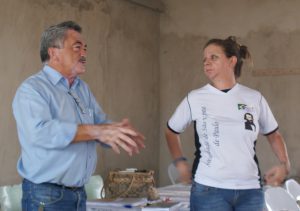 Cfd. Moreira, presidente do CC N.Sra. do Perpétuo Socorro, ao lado da presidente do CM Brasília, Márcia Moreschi.